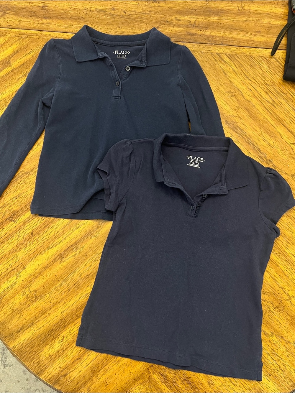 The Children's Place Navy Polo Tops - Set of 2